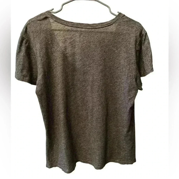 Madewell Whisper Cotton V Neck Pocket Tee Womens Medium Dark Gray - Picture 2 of 4